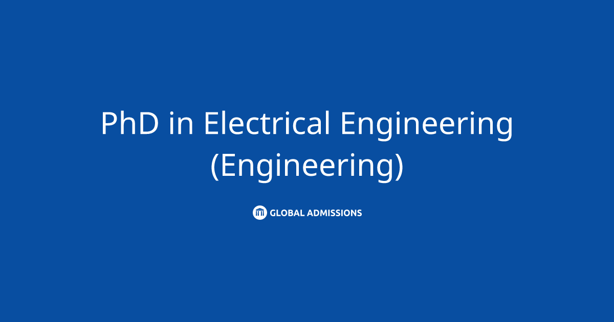 PhD in Electrical Engineering (Engineering) at Penn State University