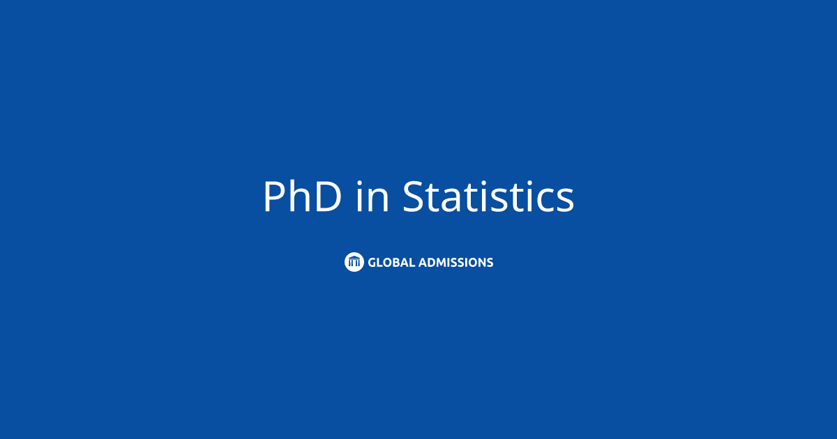 PhD in Statistics at Penn State University Global Admissions